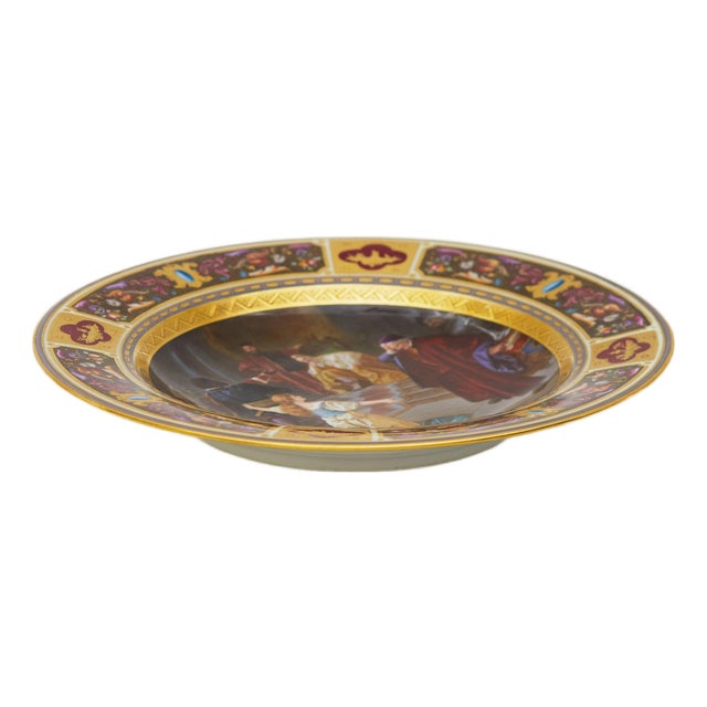 Othello and Desdemona Decorative Plate from Berliner Porzellan-Manufaktur KPM Berlin, Germany, Late 19th Century For Sale