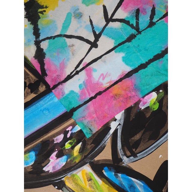 Jacques Poli, The Parakeets IV, Original Watercolor For Sale - Image 5 of 7