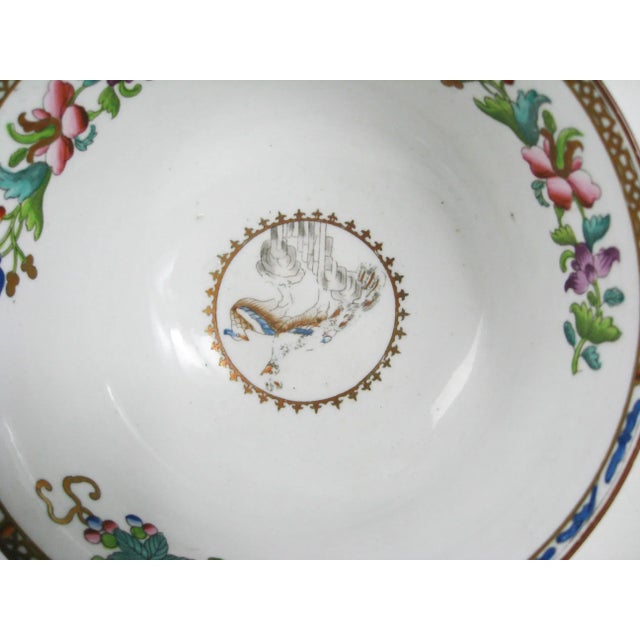 Josiah Spode Peacock Bowl - C 1780-1790- England For Sale - Image 11 of 12