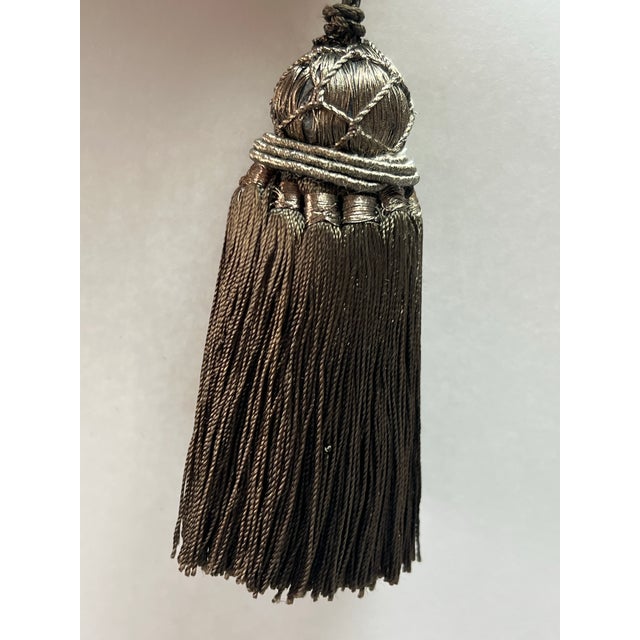 Set of 4 Chocolate Versailles Style Tassels For Sale - Image 4 of 6
