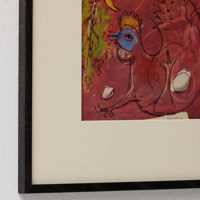 Marc Chagall, Editions du Chêne Composition, 1947, Color Cliché, Framed For Sale - Image 6 of 15