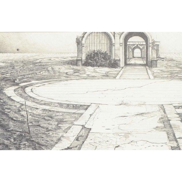 René Tancula, Composition with Architectural Motif, Etching on Paper For Sale - Image 7 of 7