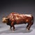 Metal Late 20th Century Set of 5 Gilt Bronze Ox Figures With Splashed Gold Decoration For Sale - Image 7 of 10