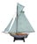 Carved Wooden Gaff Cutter Pond Yacht with original paint. England, circa 1940. For Sale