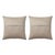 Brown Striped Kilim Pillow Cover 20'' X 20'' - Set of Two For Sale - Image 4 of 4