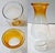 Amber Vintage Amber Glass Kerosene Oil Lamp With P&a Eagle Burner and Chimney For Sale - Image 8 of 11