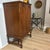 Wood Rare 1940’s Hollywood Regency Bar Cabinet With Ice Box Drawer With Cut Outs for Glassware and Bar Tools For Sale - Image 7 of 11