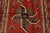 2000 - 2009 Karajeh Runner 4’8” X 11’5” Red Wool Vintage Tribal Hand-Knotted Oriental Rug For Sale - Image 5 of 14