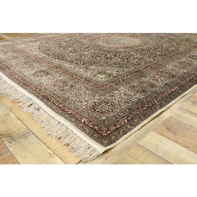Vintage Turkish Silk Hereke Rug, 08'06 X 10'02 For Sale In Dallas - Image 6 of 8