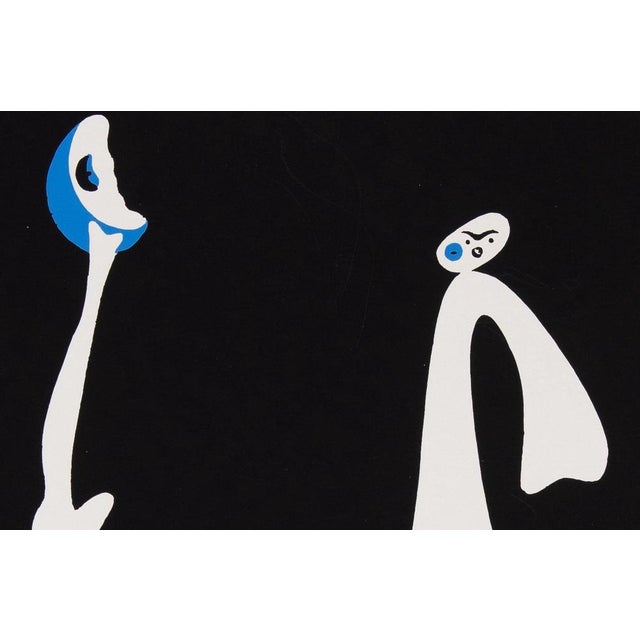 Joan Miro, Personnage au clair de lune, Screen Print For Sale - Image 3 of 6