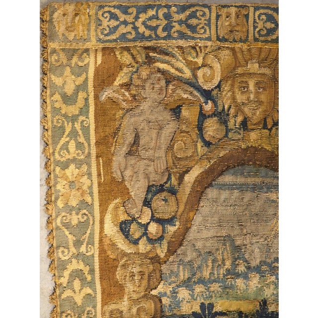 Gold Circa 1700 Silk Brussels Tapestry Fragment, the Divine Order of the Universe For Sale - Image 8 of 18