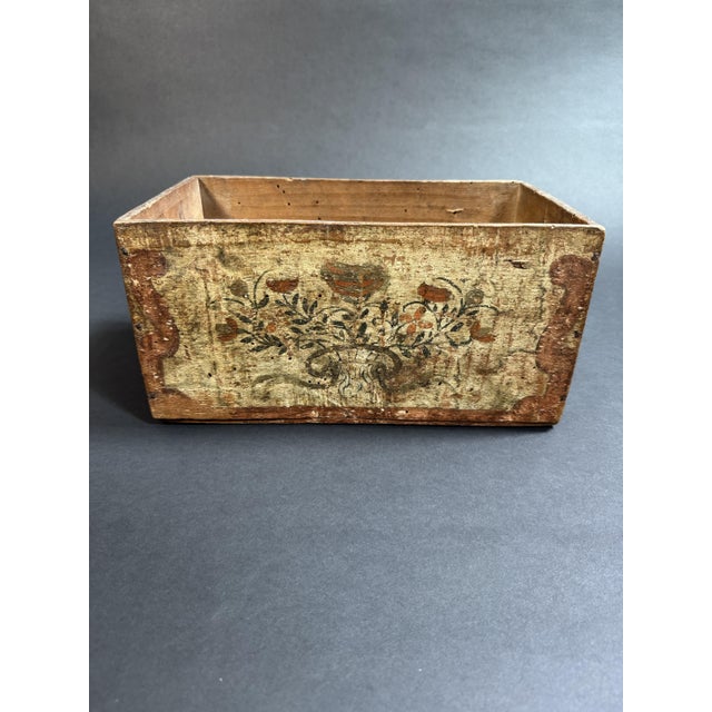Small Painted Wooden Box, Puglia, Italy, 1700 For Sale - Image 12 of 16