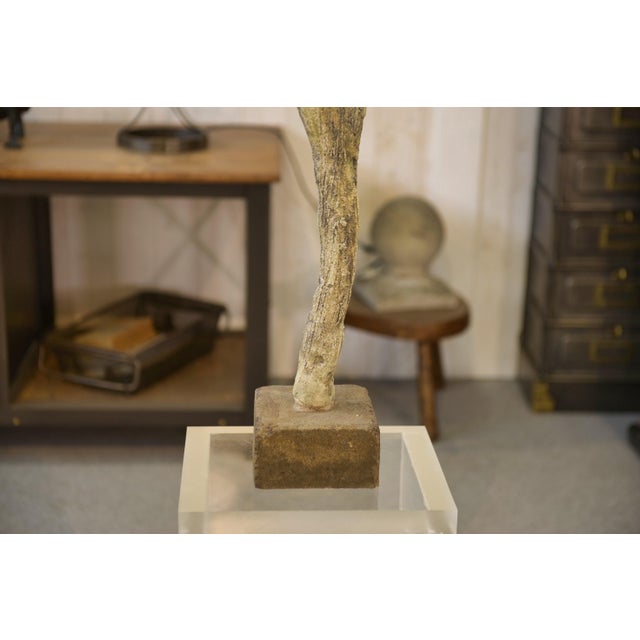 Unknown, Raku Statue, 1960s, Ceramic For Sale - Image 3 of 11