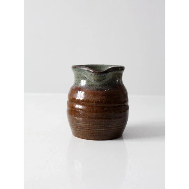 Contemporary Vintage Studio Pottery Creamer For Sale - Image 3 of 12