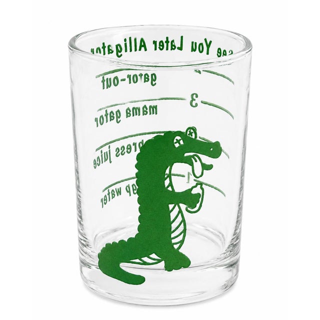Transparent Vintage "See You Later Alligator" Novelty Shot Glass Barware For Sale - Image 8 of 8