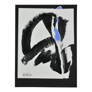 "Cobalt Peek" Contemporary Abstract Acrylic Painting by Robbie Kemper