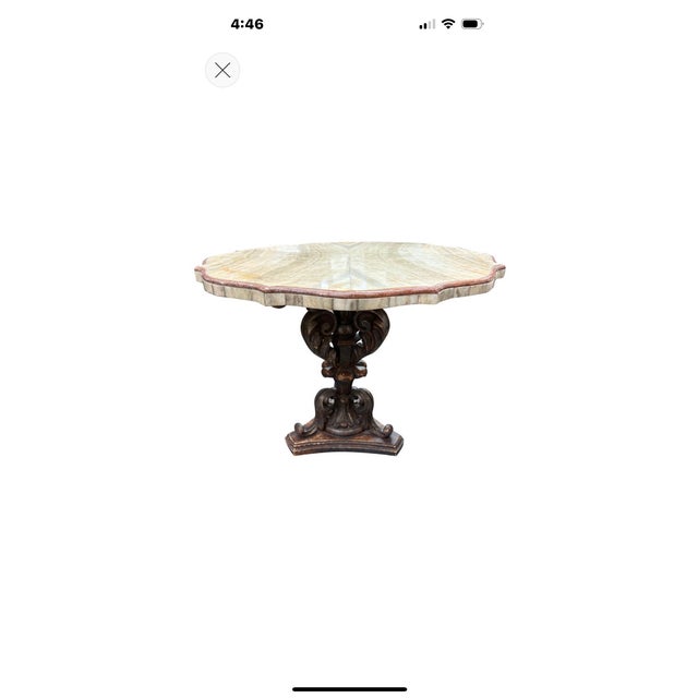 19th Century Italian Table. Offered is a stunning Baroque style carved table from the late 19th century with an 18th...
