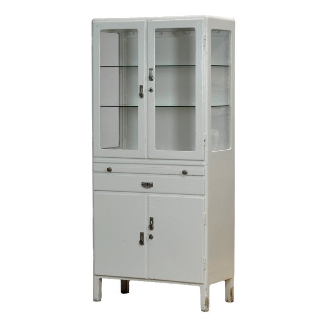 Wooden Medical Cabinet, 1950 For Sale