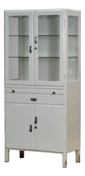 Wooden Medical Cabinet, 1950