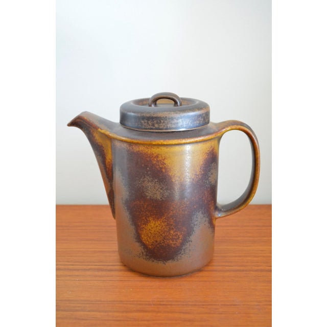 Finnish Ruska Stoneware Coffee Pot by Ulla Procope for Arabia, 1960s For Sale - Image 6 of 6