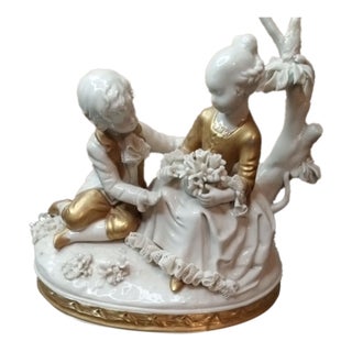Rare Archimede Seguso Murano Italy Bisque Porcelain Figurine. For Sale