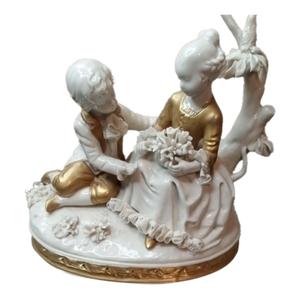 Rare Archimede Seguso Murano Italy Bisque Porcelain Figurine.