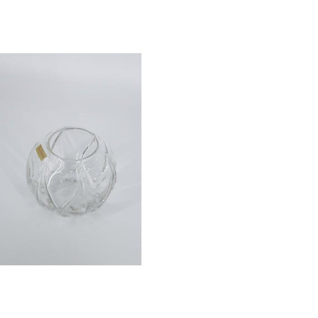 German Crystal Ball Vase from Nachtmann, 1960s For Sale - Image 4 of 7