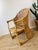 Wood Vintage 1960s Rattan Woven Back Desk Chair For Sale - Image 7 of 11