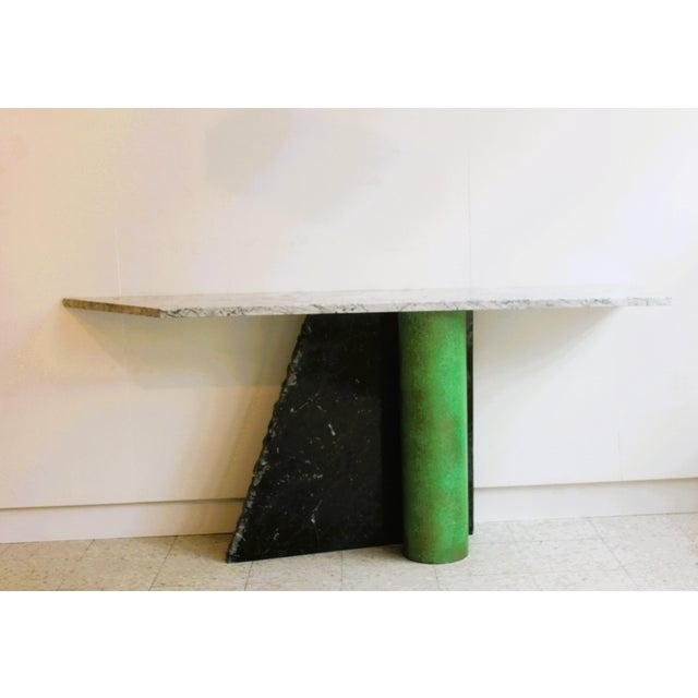 Italian Ambiguità Console Table by Lella and Massimo Vignelli for Casigliani, 1980s For Sale - Image 18 of 18