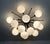 Metal 21st Century Mezzo Bronze Matte White Murano Flush Mount by Fabio LTD For Sale - Image 7 of 9