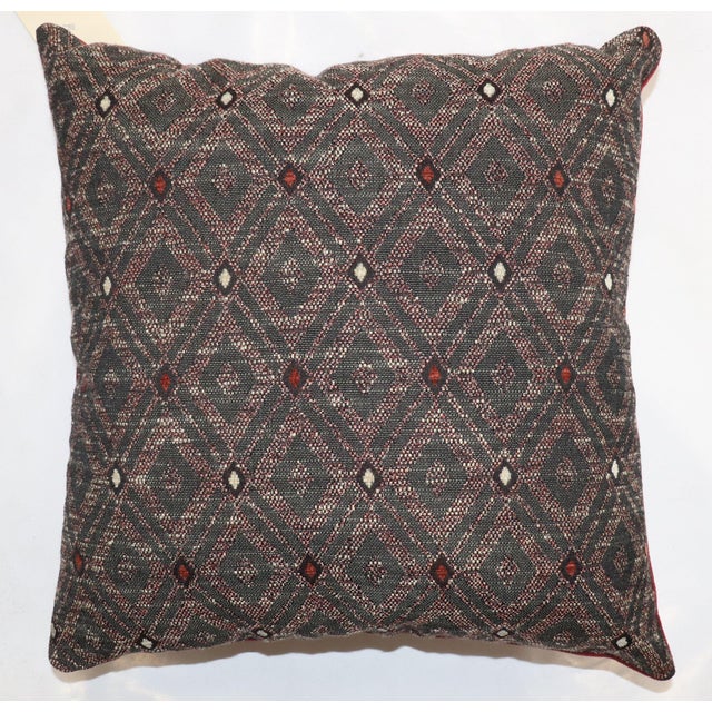 Zabihi Collection Turkish Textile Pillow For Sale - Image 4 of 4