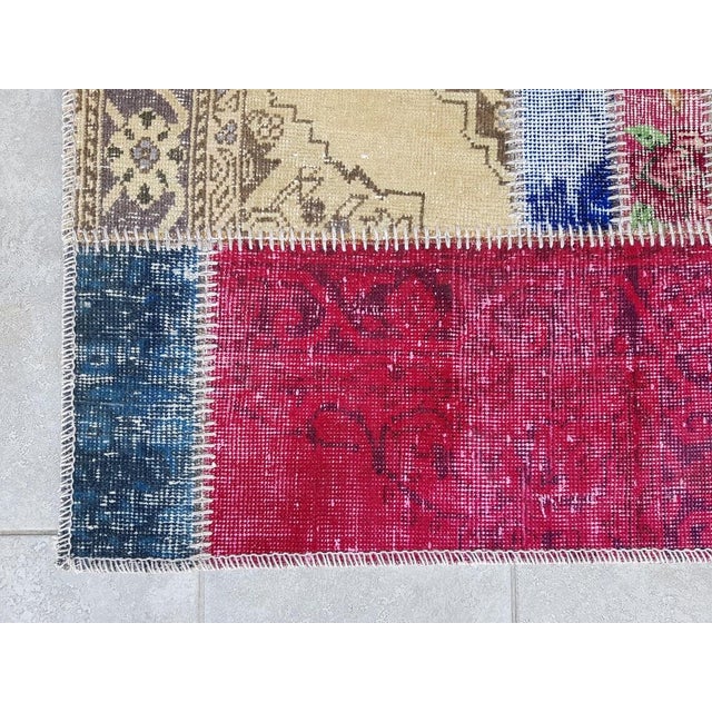 Vintage Oushak Handmade Runner For Sale - Image 10 of 10