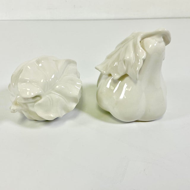 Hollywood Regency Late 1900s Vintage Hollywood Regency Boho Chic Fitz & Floyd Fig/Gourd Salt & Pepper Shakers - A Pair For Sale - Image 3 of 17