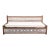 96" Carved Jali Distressed Two-Tone White Daybed For Sale