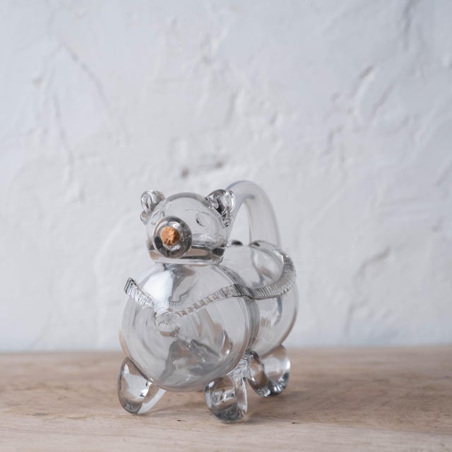 Holmegaard Danish Holmegaard Glassworks Fyldehund Dog Decanter For Sale - Image 4 of 9