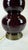 Late 20th Century Lamp Eggplant Color Castilian Ceramic & Bronze With Original Finial For Sale - Image 4 of 12