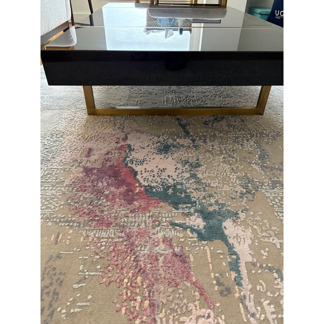 Contemporary Custom Made Marble and Brass Coffee Table, Imported From Turkey 2023 For Sale - Image 3 of 10