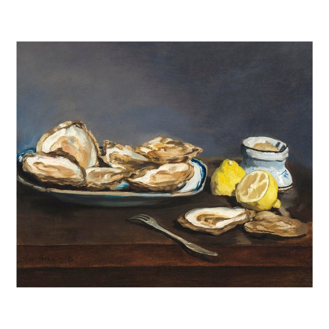 Oysters — Édouard Manet Art Print Reproduction, 36" × 24" For Sale