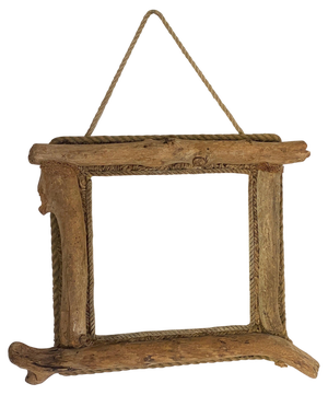 Driftwood and Rope Mirror in Grey Color, France, 1970s