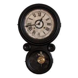 Wall Clock, 19th Century For Sale