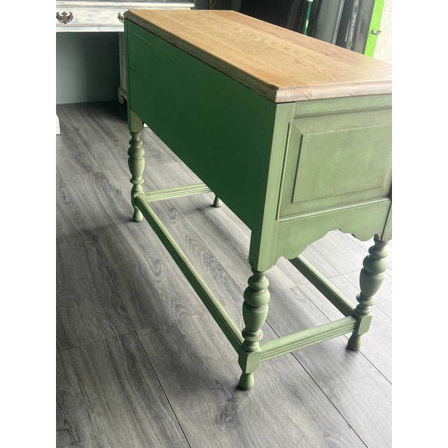 1940s Spanish Style Oak Console Cabinet For Sale In Miami - Image 6 of 12
