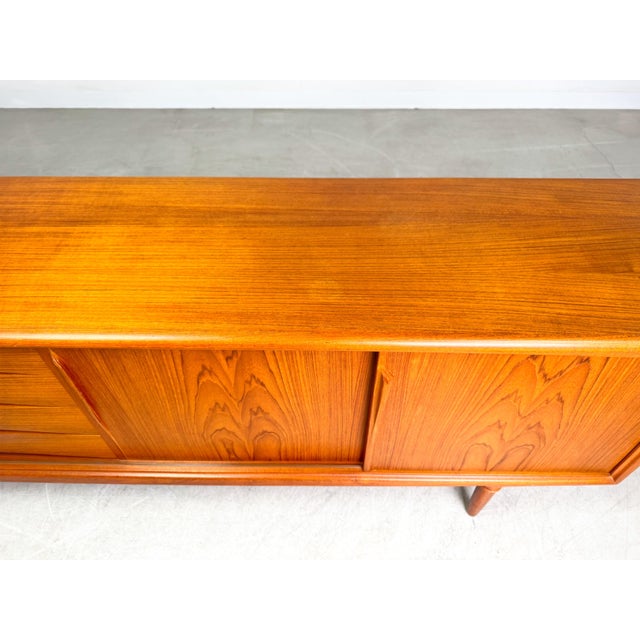 Mid-Century Modern Sideboard in Teak by Gunni Omann For Sale - Image 9 of 13