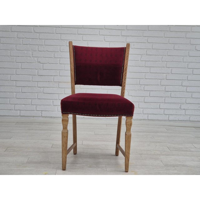 1970s Danish Dinning Chairs in Oak Wood, 1970s, Set of 6 For Sale - Image 5 of 18