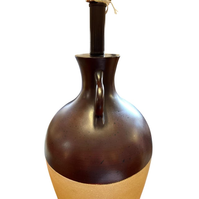 Mid 20th Century Jug W/Loop Lamps, a Pair For Sale In Greensboro - Image 6 of 7