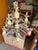 Metal Vintage Hollywood Regency 28" 9-Light Pineapple Tole Chandelier For Sale - Image 7 of 7