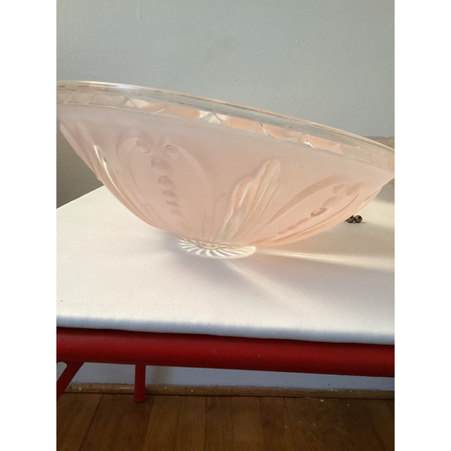 Vintage Patterned Glass Ceiling Shades - Set of 4 For Sale - Image 10 of 15