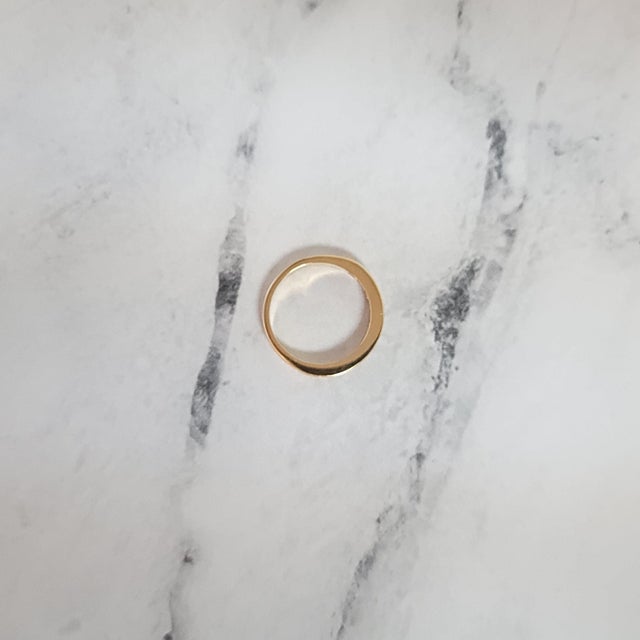 3MM Channel Set Diamond Wedding Band, Size 3 For Sale - Image 4 of 4