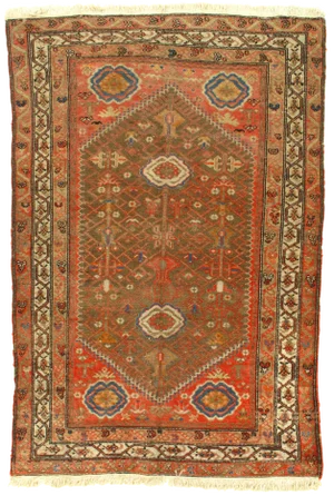 Late 19th Century Antique Persian Malayer Rug - 4′3″ × 6′2″