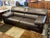 Calia Italia Leather Sofa, Black For Sale - Image 4 of 12