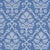 Schumacher Schumacher Grant Damask Fabric In Cobalt For Sale - Image 4 of 5